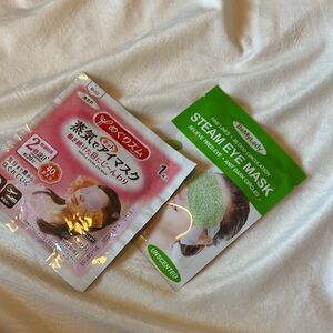 Steam Eye Mask Set for Kids - Pink and Green